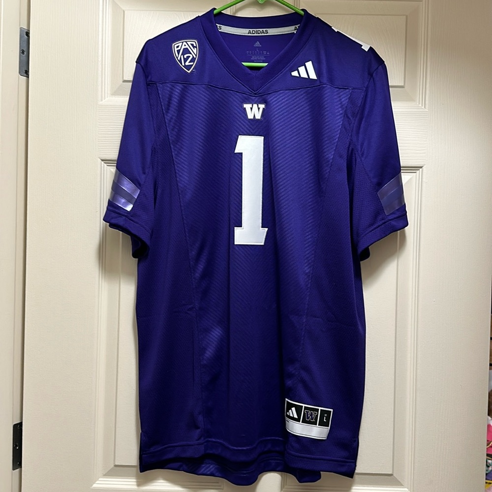 Adidas University of Washington Football Jersey